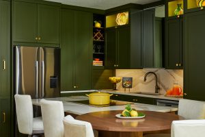 Custom cabinetry in Stillwater condo kitchen, crafted by Fusion Designed Interiors.
