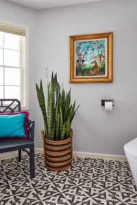 Thoughtful bathroom layout ensuring accessibility and comfort, designed by Fusion Designed Interiors.